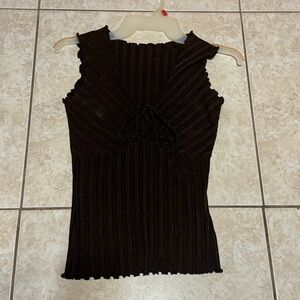 Elegant Black Sleeveless Top